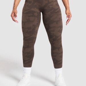 Gymshark Dark Brown Camouflage Leggings